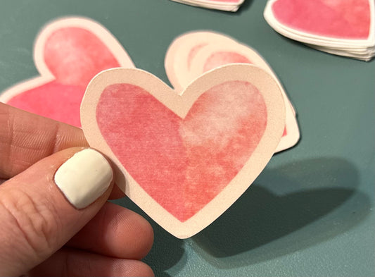 Watercolor Heart Sticker